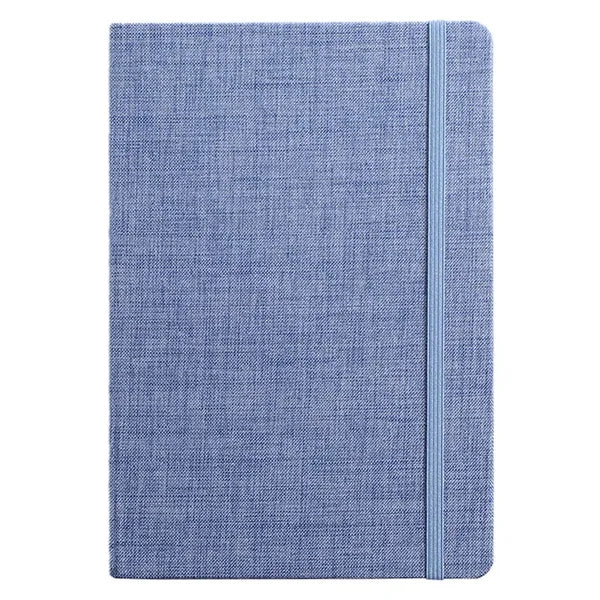 A5 Fabric Cover Business Notebook w/ Strap
