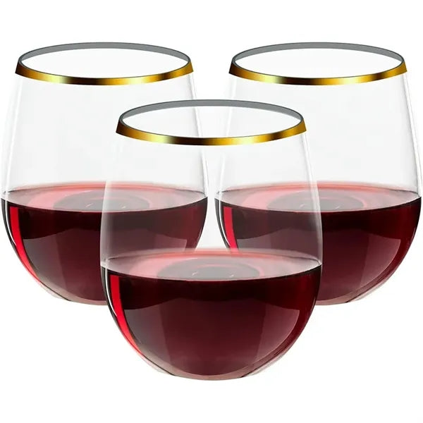 Egg Shaped Plastic Wine Glass 9oz PET Party Cup
