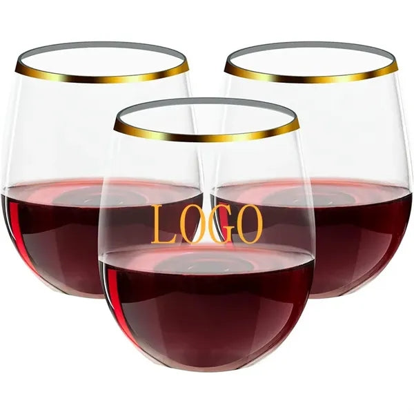 Egg Shaped Plastic Wine Glass 9oz PET Party Cup