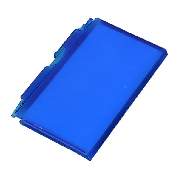 Mini Portable Plastic Box Notepad w/ Pen