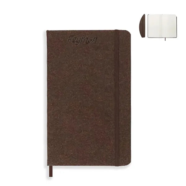A5 Eco-Friendly Coffee Grounds Notebook w/ Strap