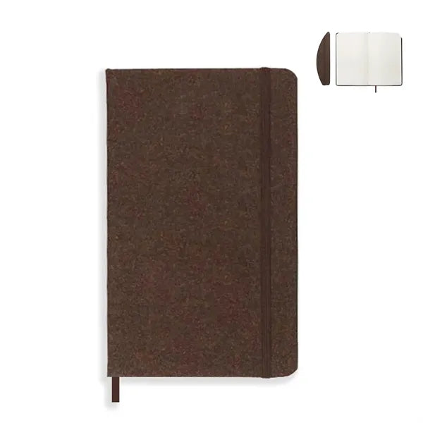 A5 Eco-Friendly Coffee Grounds Notebook w/ Strap