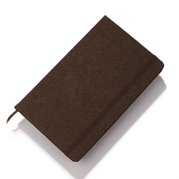 A5 Eco-Friendly Coffee Grounds Notebook w/ Strap
