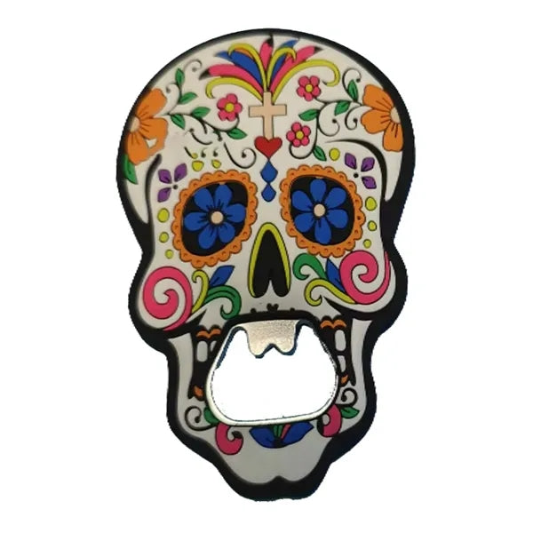 Magnetic PVC Skull Bottle Opener