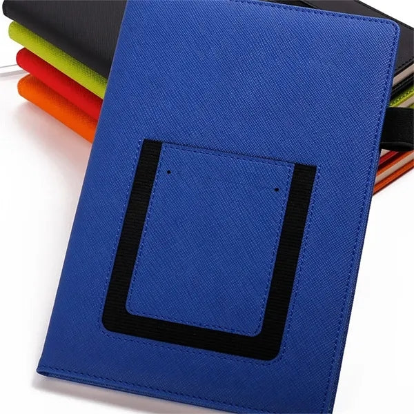 A5 PU Lined Notebook w/ Pocket