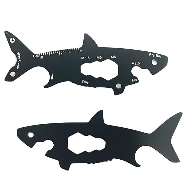15 in 1 Stainless Steel Shark Shape EDC Multi Tool