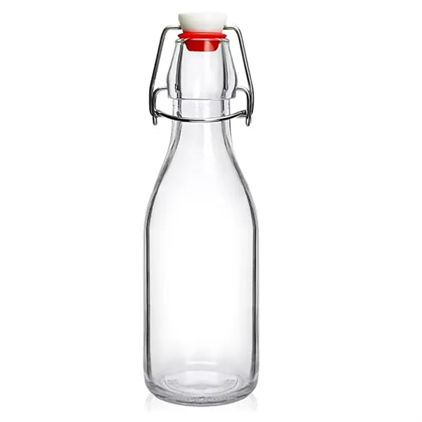 8.5oz Food-Grade Flip Top Glass Bottle