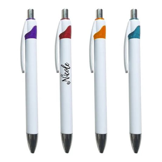 Retractable Plastic Ballpoint Pen