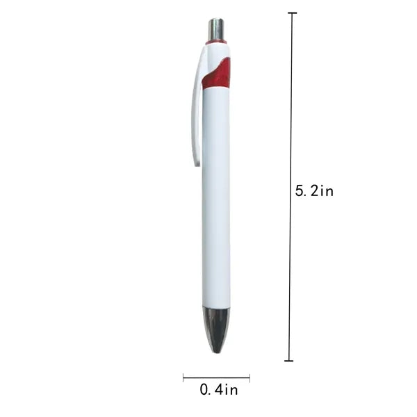 Retractable Plastic Ballpoint Pen