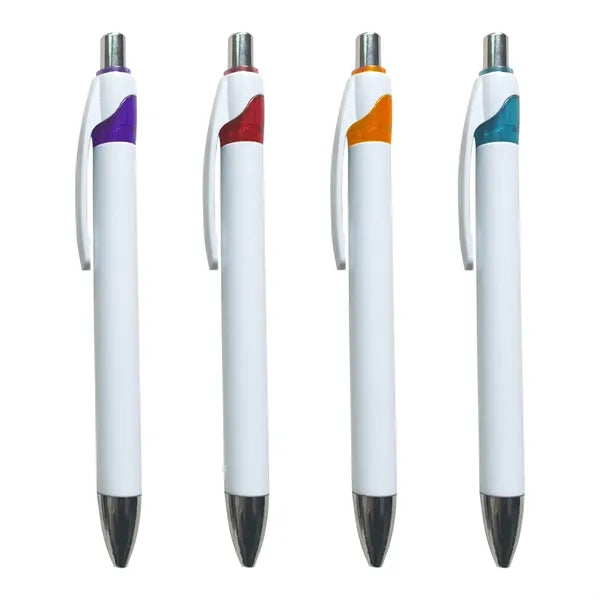 Retractable Plastic Ballpoint Pen