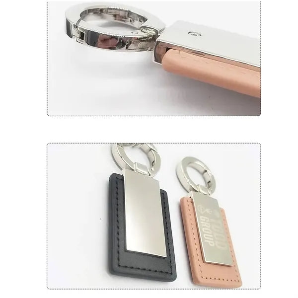 PU Leather Metal Keychain
