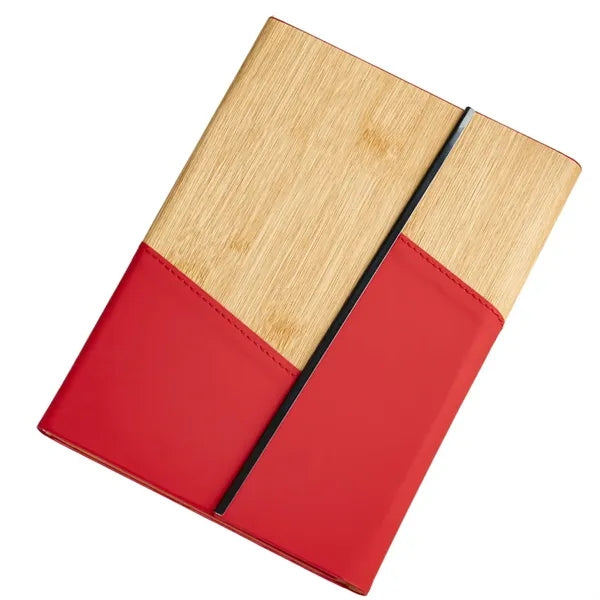 A5 Bamboo-Pattern PU Leather Notebook