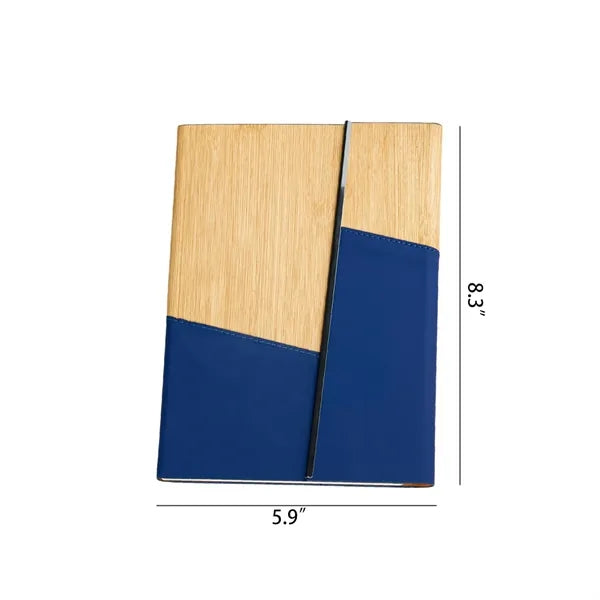 A5 Bamboo-Pattern PU Leather Notebook