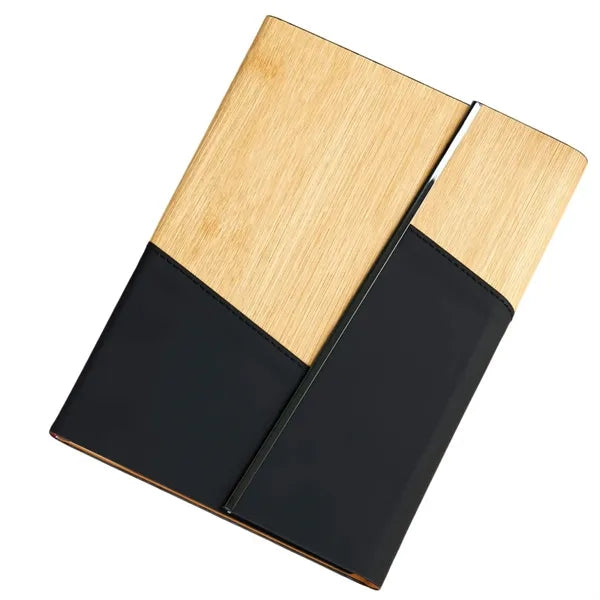 A5 Bamboo-Pattern PU Leather Notebook