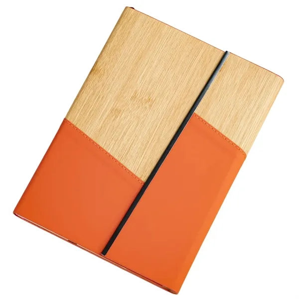 A5 Bamboo-Pattern PU Leather Notebook