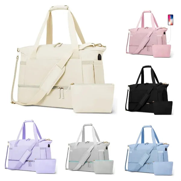 Gym Weekender Travel Duffel Bag for Women Overnight