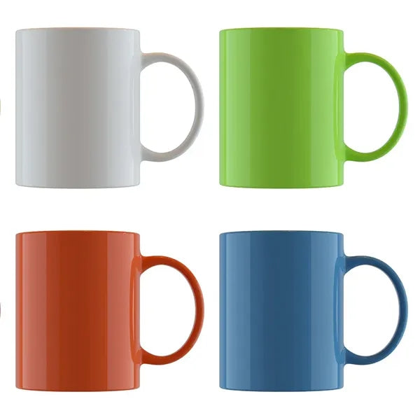 Traditional Ceramic Coffee Mugs - 11Oz
