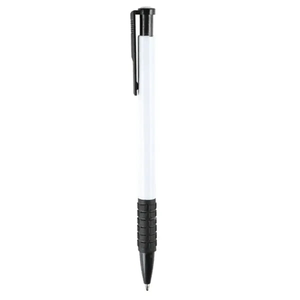 Retractable Plastic Ballpoint Pen w/ Comfortable Grip