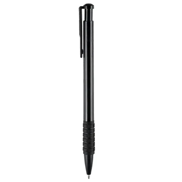Retractable Plastic Ballpoint Pen w/ Comfortable Grip