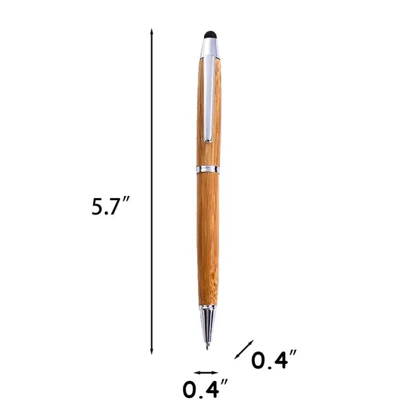 Bamboo Stylus Ballpoint Pen