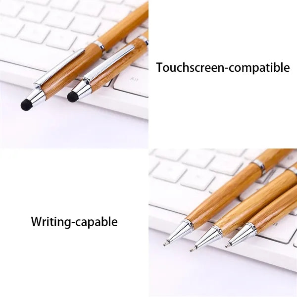 Bamboo Stylus Ballpoint Pen