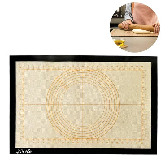 Food Grade Non-Stick Silicone Baking Mat w/ Ruler Markings