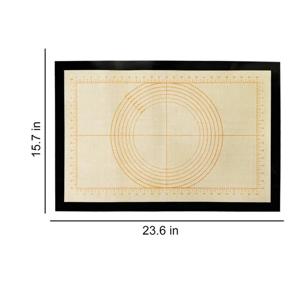Food Grade Non-Stick Silicone Baking Mat w/ Ruler Markings