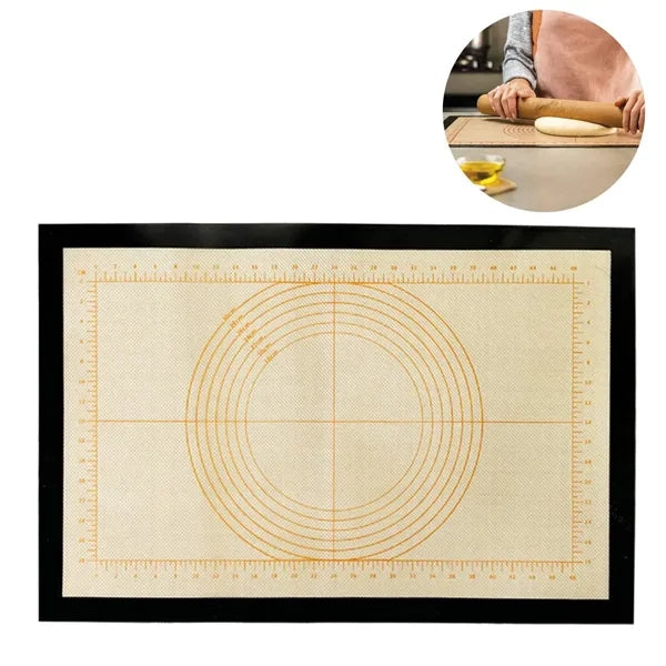Food Grade Non-Stick Silicone Baking Mat w/ Ruler Markings