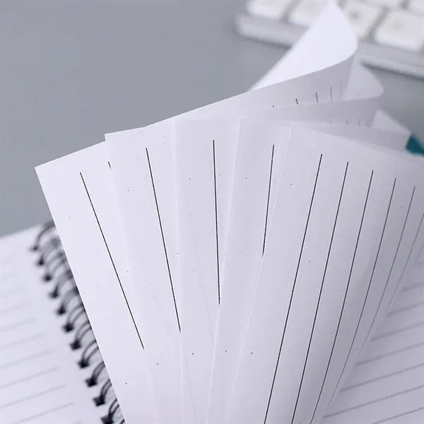 Plastic Cover Spiral Office Notebook w/ Pen