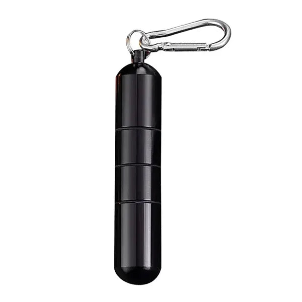 Portable Metal Cigarette Tube Holder w/ Carabiner