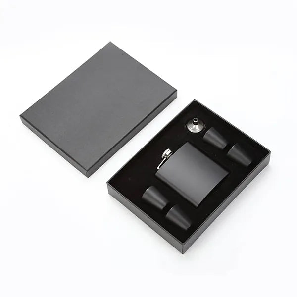 6Pcs 7oz Stainless Steel Flask Set w/ Box