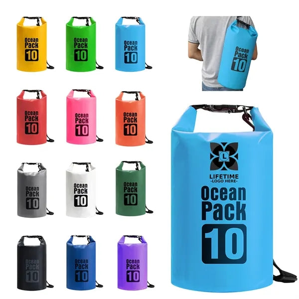 Waterproof PVC Bucket Bag For Beach Rafting Swimming