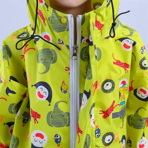 Kids Waterproof Polyester One-piece Rain Suit