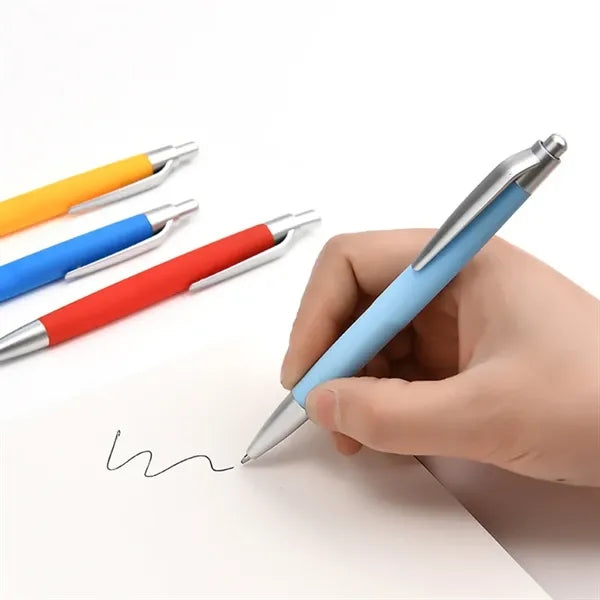 Retractable Plastic Ballpoint Pen