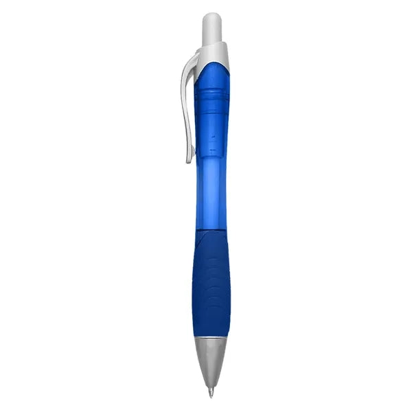 Translucent Plastic Push-Button Ballpoint-Pen