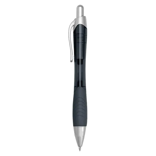 Translucent Plastic Push-Button Ballpoint-Pen
