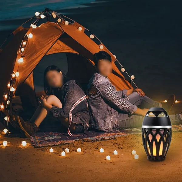 Portable Waterproof LED Flame Bluetooth Speaker