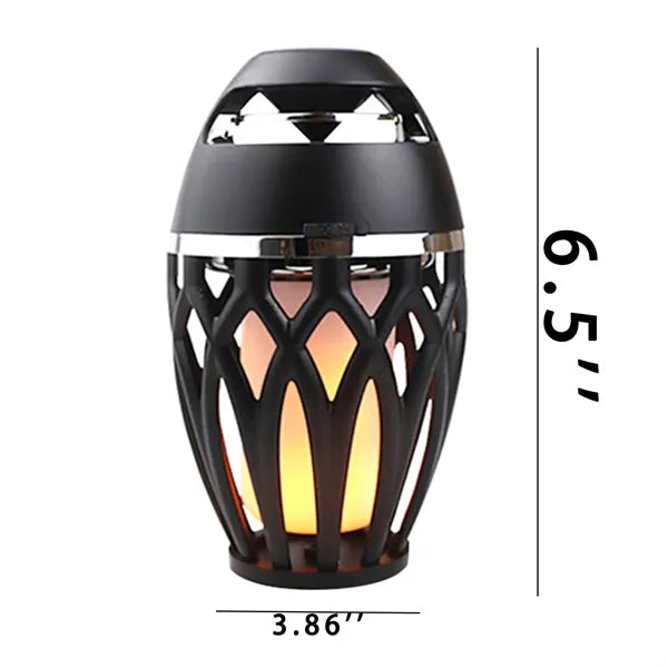 Portable Waterproof LED Flame Bluetooth Speaker