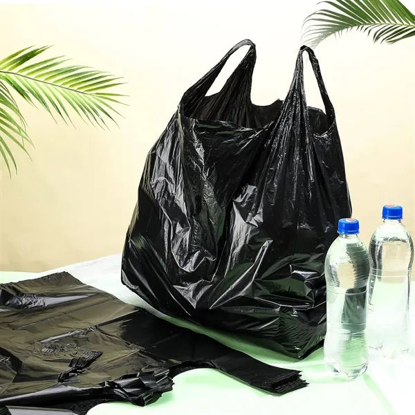 Large Capacity Black Garbage Bag w/ Handles