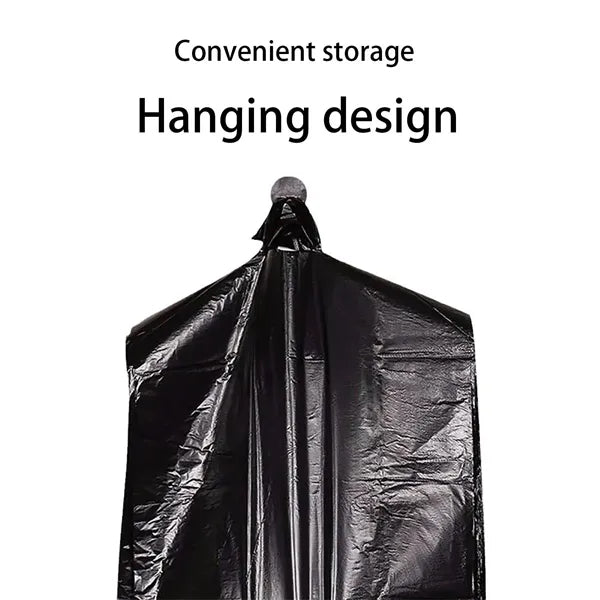 Large Capacity Black Garbage Bag w/ Handles