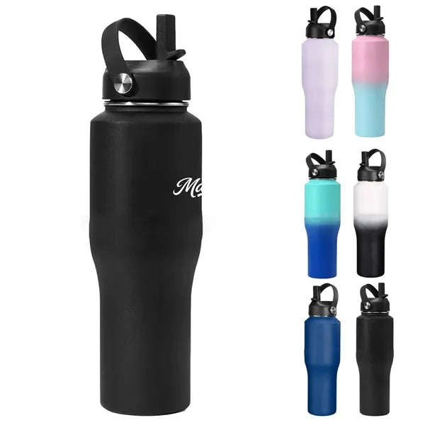 25oz Stainless Steel Wide Mouth Water Bottle w/ Handle
