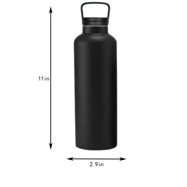 25oz Stainless Steel Wide Mouth Water Bottle w/ Handle