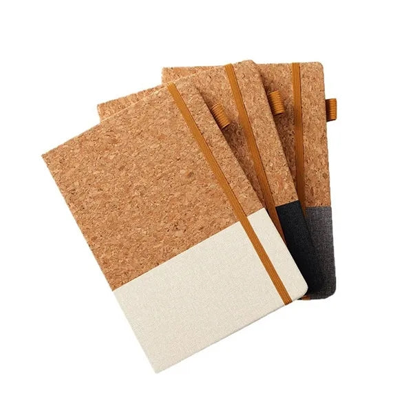 A5 Wood Grain Wheat Straw Notebook
