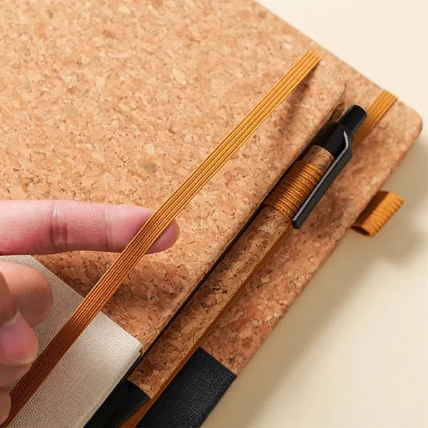 A5 Wood Grain Wheat Straw Notebook