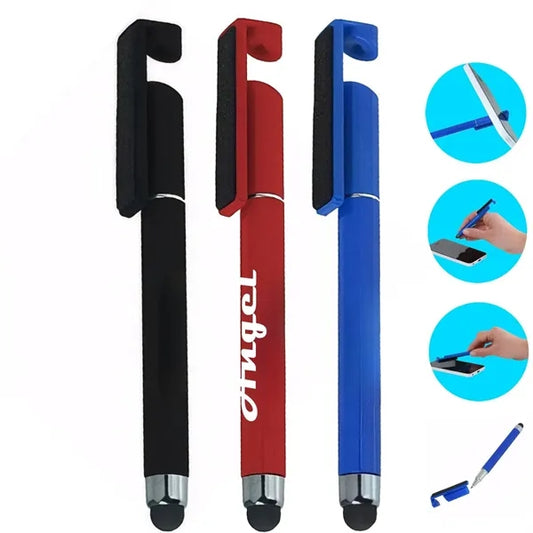 2 in 1 Mini Plastic Phone Stand Stylus Pen