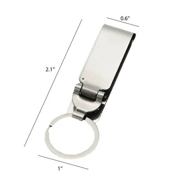 Heavy Duty Stainless Steel Security Belt Clip Key Chain
