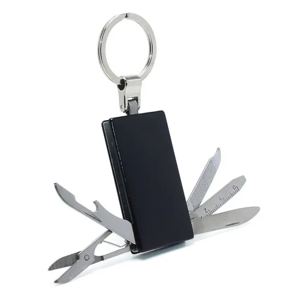 Mini Stainless Steel Folding Multi Tool Keychain