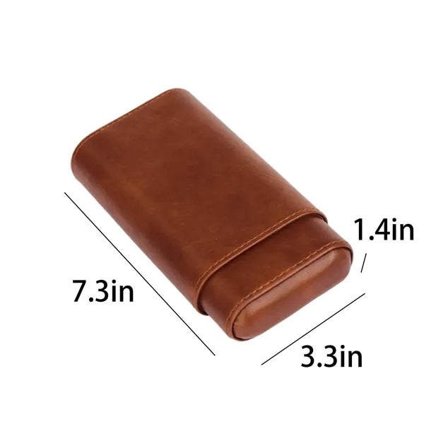 PU Leather Cigar Humidor Case