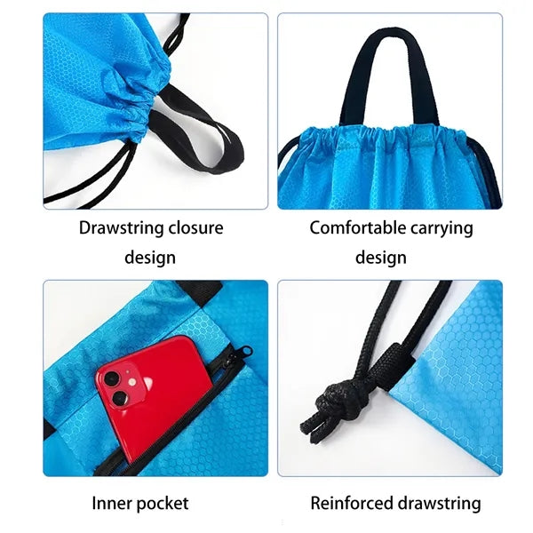 Basketball Drawstring Backpack Gaming Sports Gym String Bag