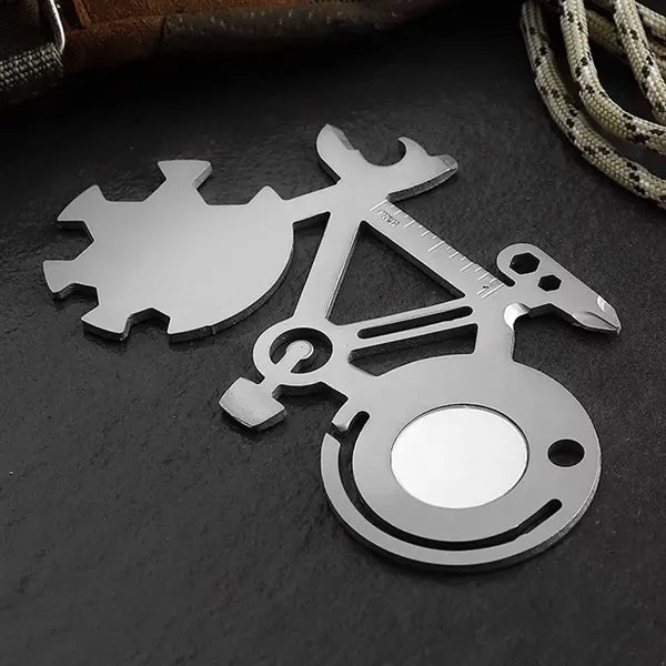 Bike Shaped Multi Functional Tool w/ Mirror